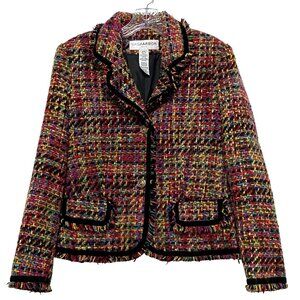Sag Harbor Womens Estilo Jacket 8P Vibrant Academia Clowncore Maximalism Career